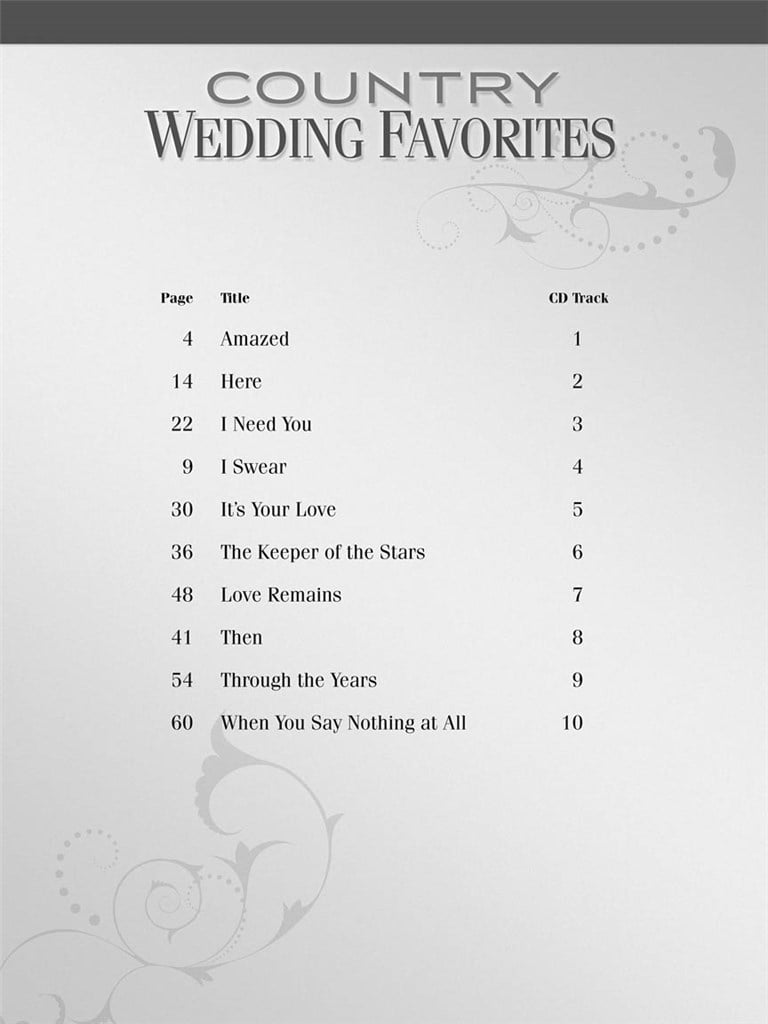 Country Wedding Favorites